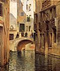 Julius LeBlanc Stewart Venetian Canal painting
